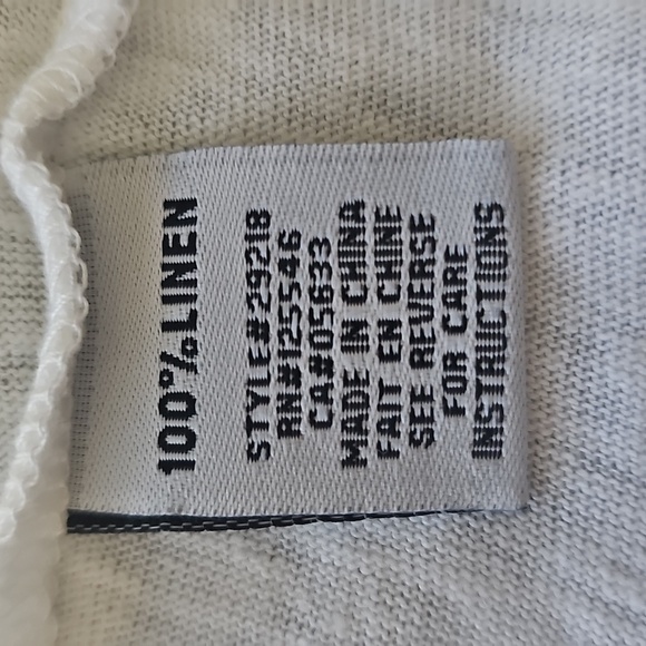 Habitat 100% Linen Sweater , Color White, Size M - Picture 4 of 9